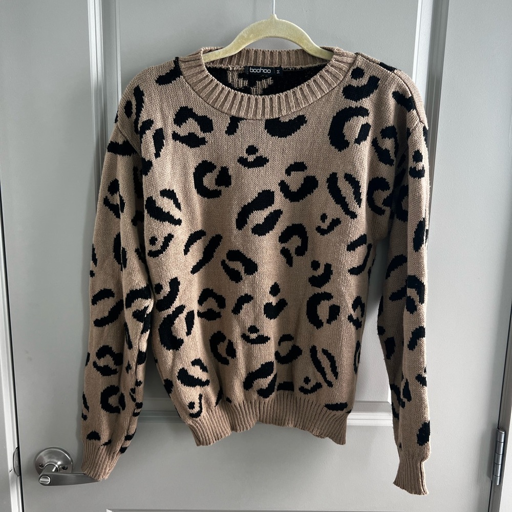 Cheetah Print Sweater